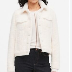 Banana Republic Sherpa jacket ivory size S  NWT